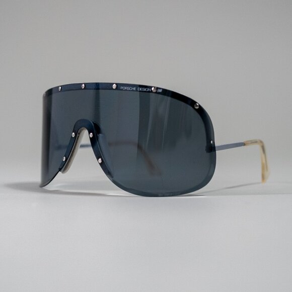 Vintage Sunglasses 1980s CARRERA Porsche Design Shield 5620 70 Y2k Silver retro